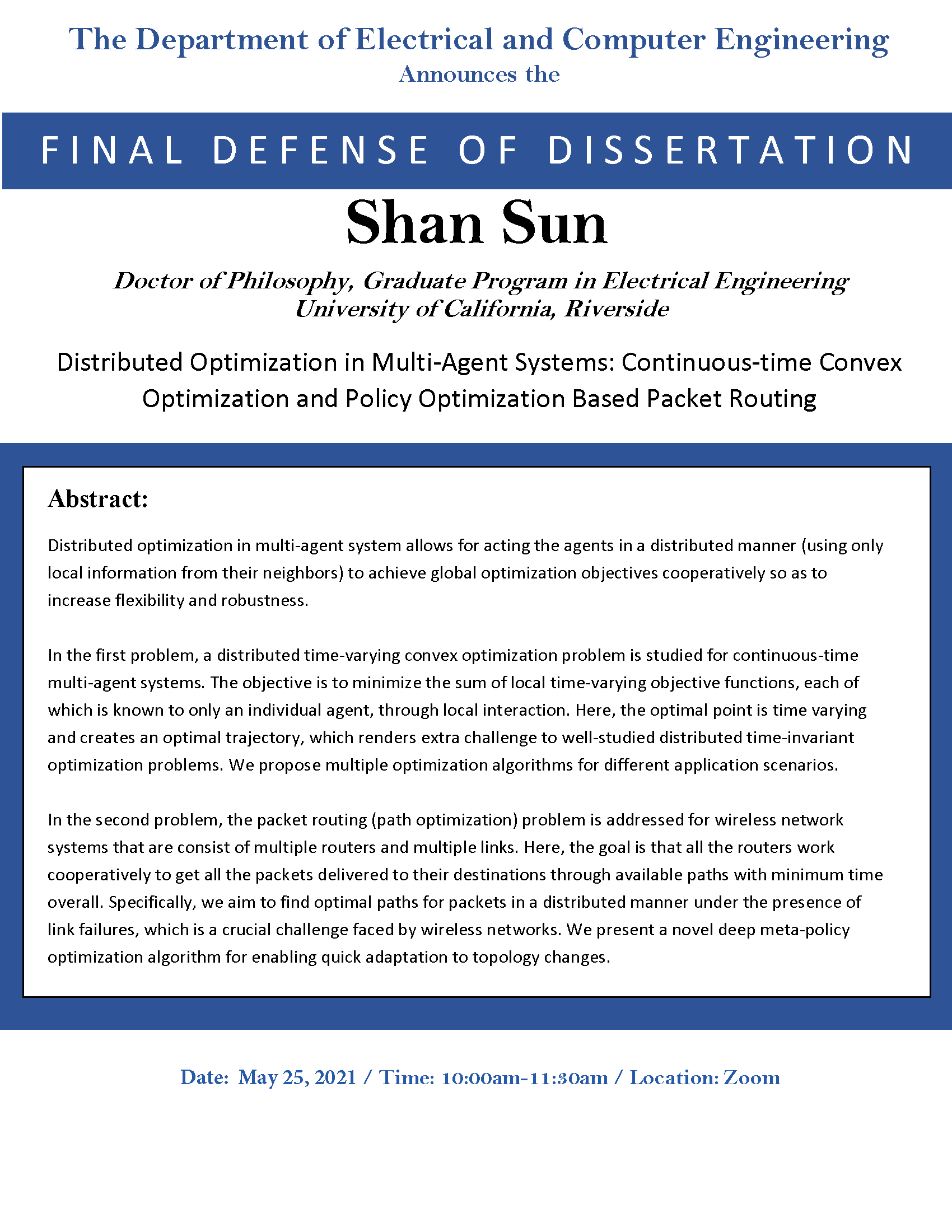 Final Defense of Dissertation: Shan Sun (5) 