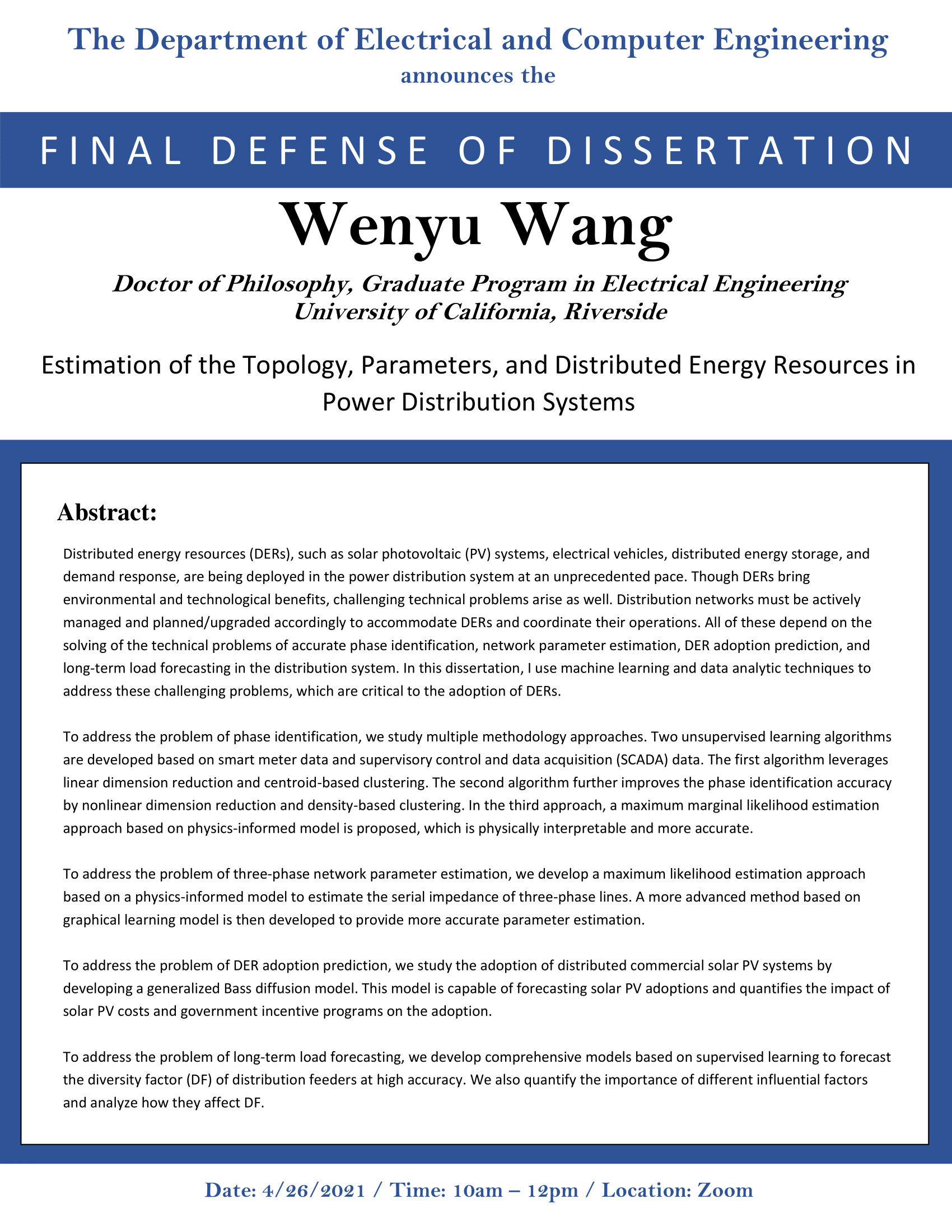 WANG, Wengyu