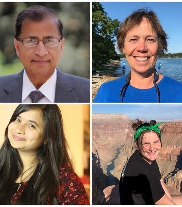Top row - Bir Bhanu and Mary Droser, Second row – Padmaja Jonalagedda and Rachel Surprenant Top row - Bir Bhanu and Mary Droser, Second row – Padmaja Jonalagedda and Rachel Surprenant